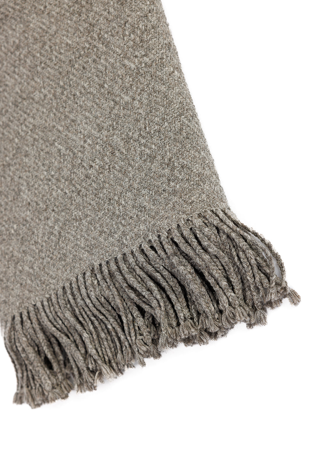 Kulsi Collection - Pima Cotton & Undyed Baby Alpaca - Graphite Throw