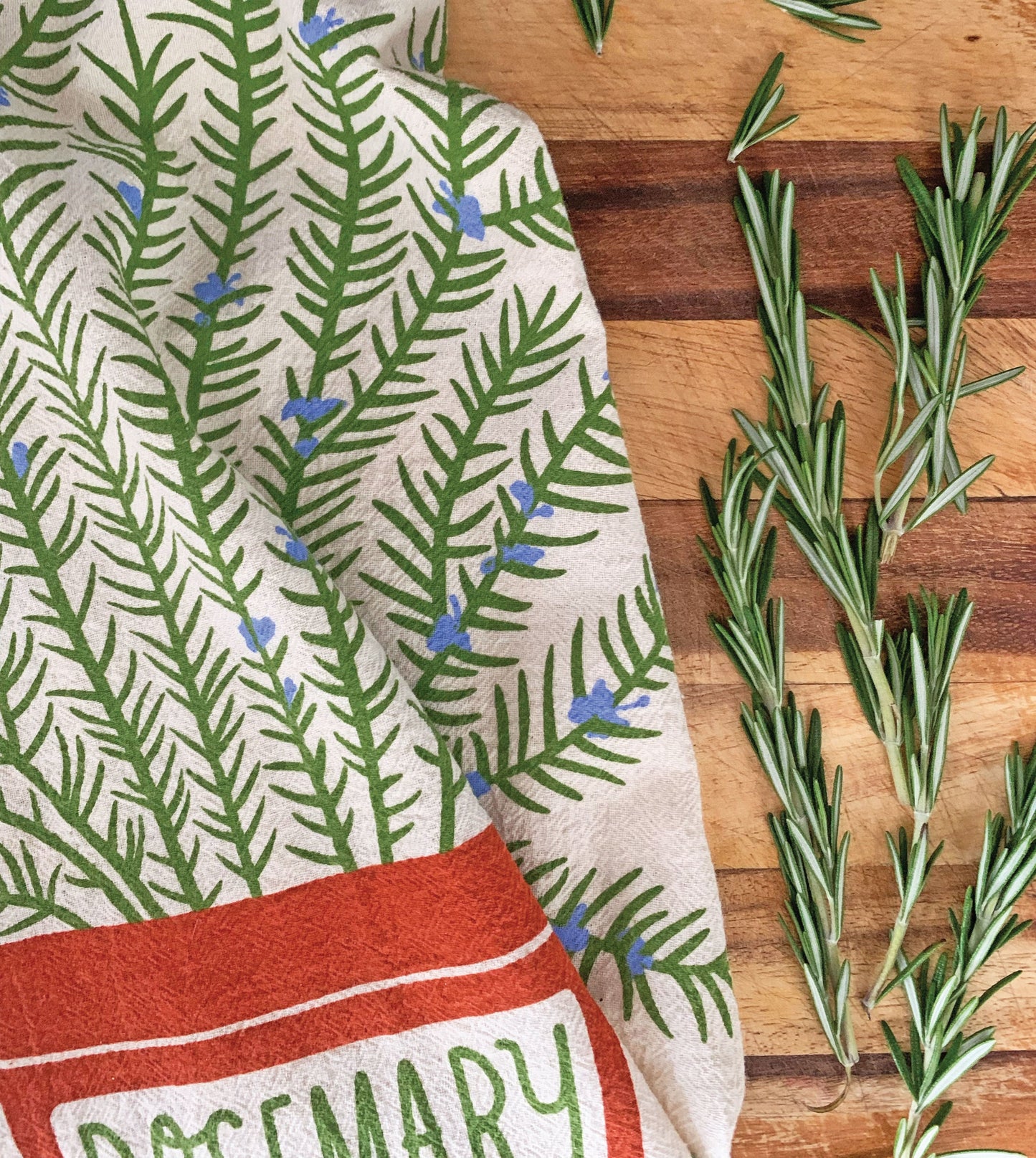 Rosemary Dish Towel + Sponge Cloth Gift Set