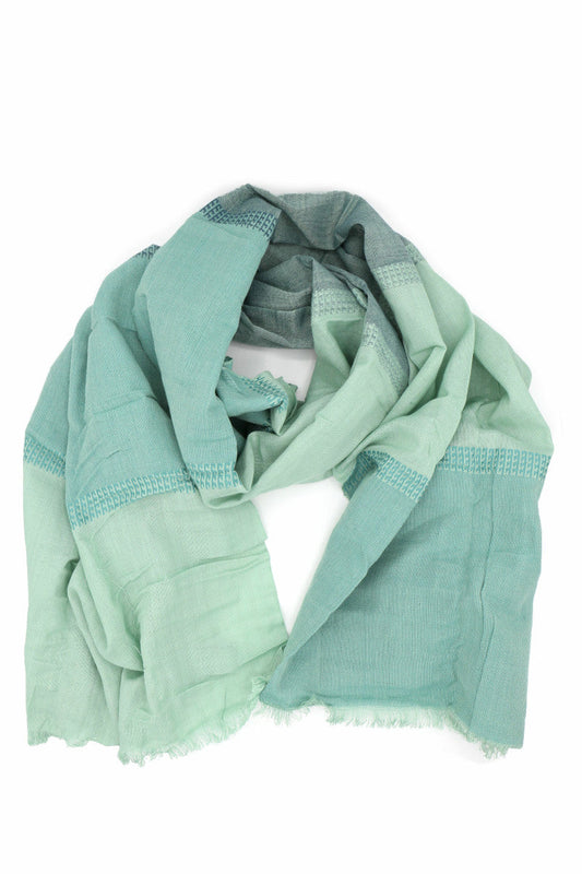 Woven Ocean Block Scarf