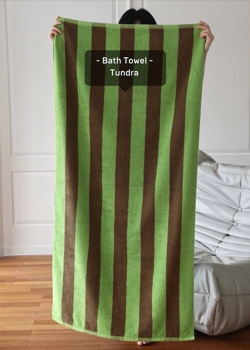 Ultra Soft Absorbent Terra Stripe Bath Towel