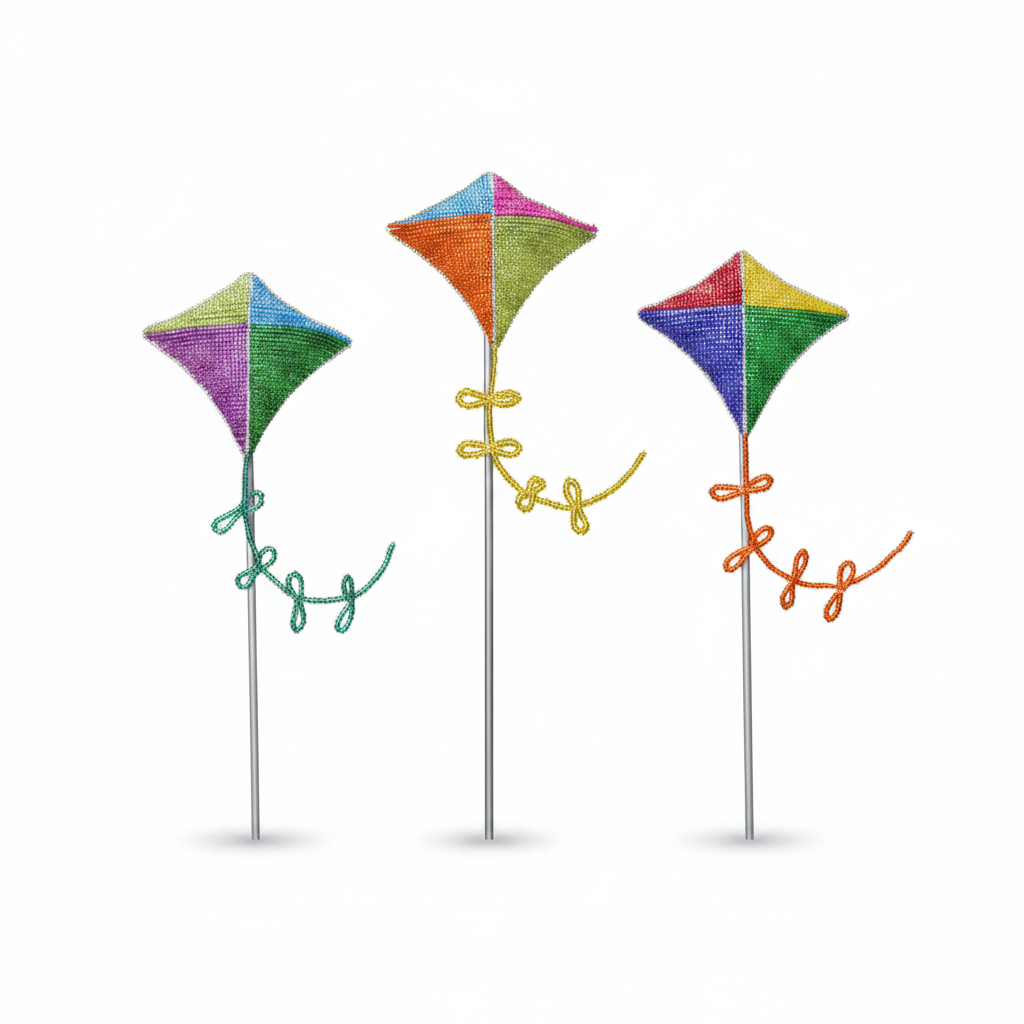 Kite Garden Stake (Set of 3)