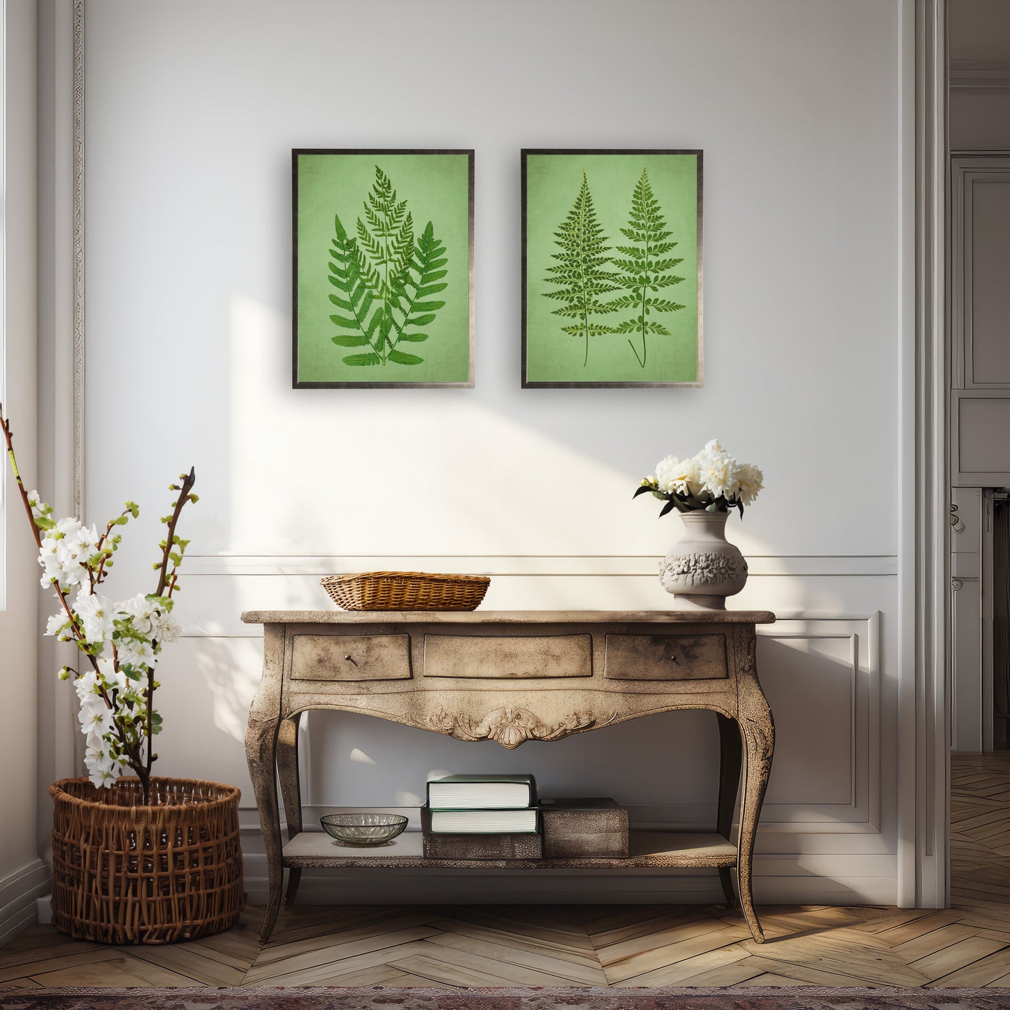 Fern in Silver Frame