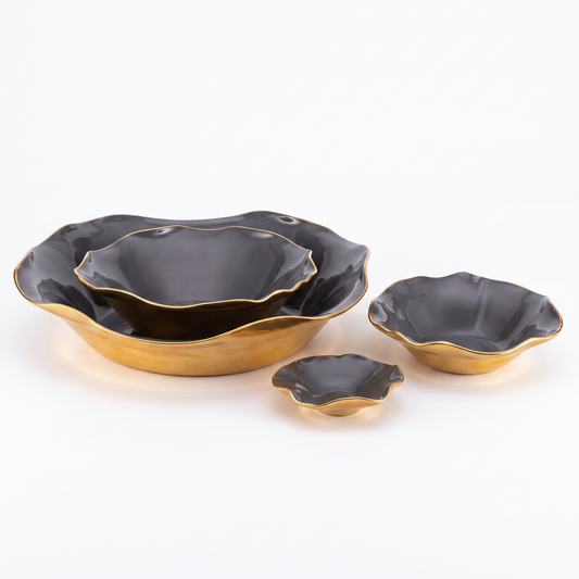Ruffled Bowl Graphite