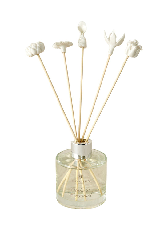 African Flowers Bamboo Diffuser Set