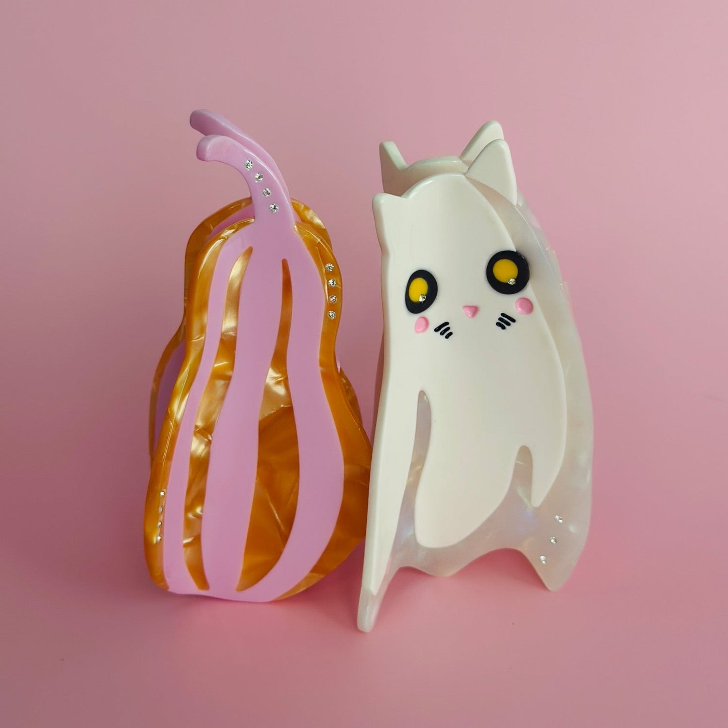Pink Squash Hair Claw