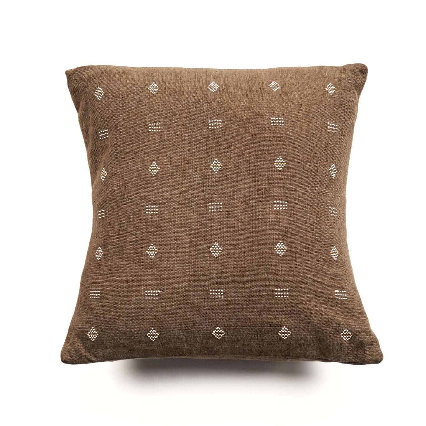 Nira Ochre Hand Spun Organic Cotton Handloom Pillow Cover