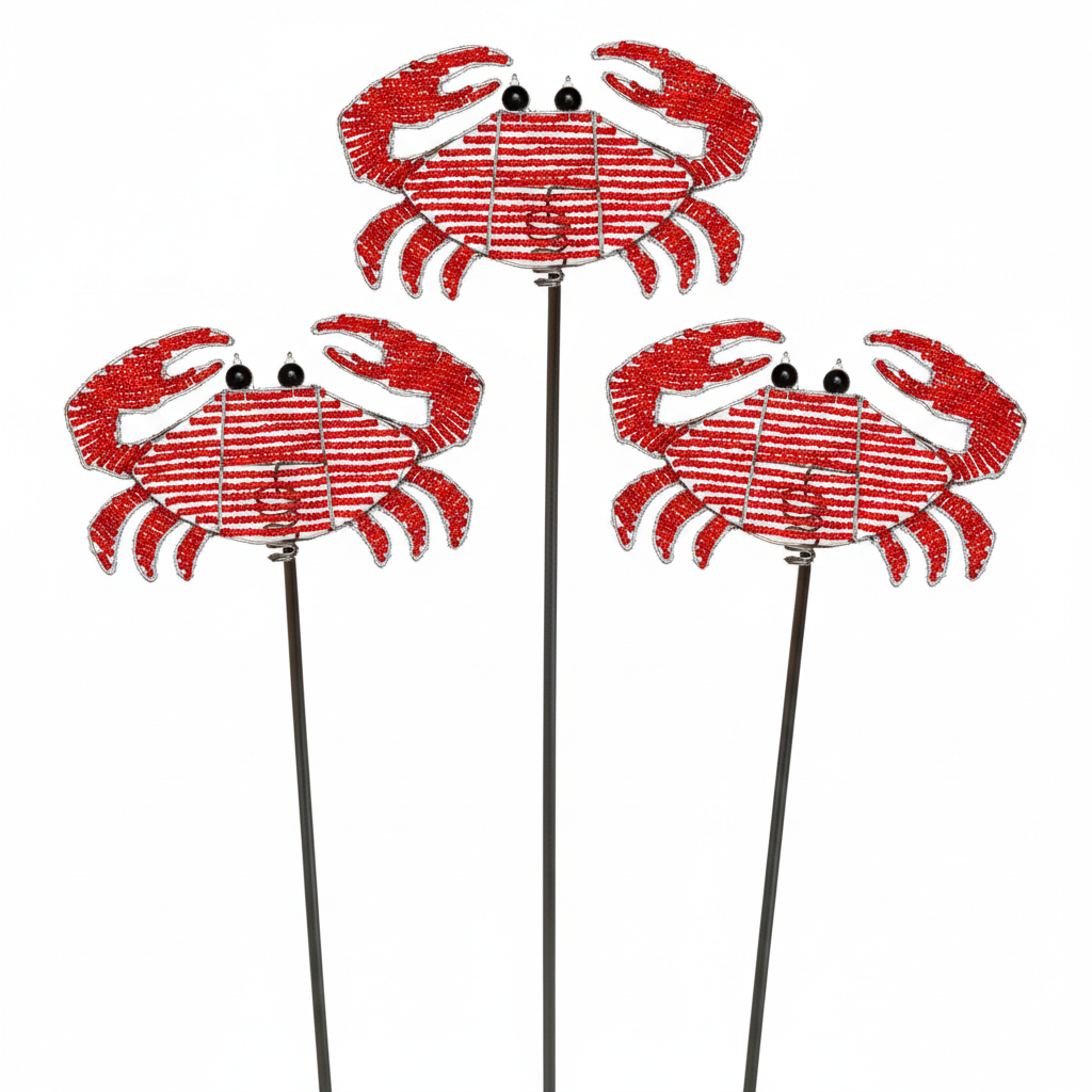 Crab Garden Stake (Set of 3)