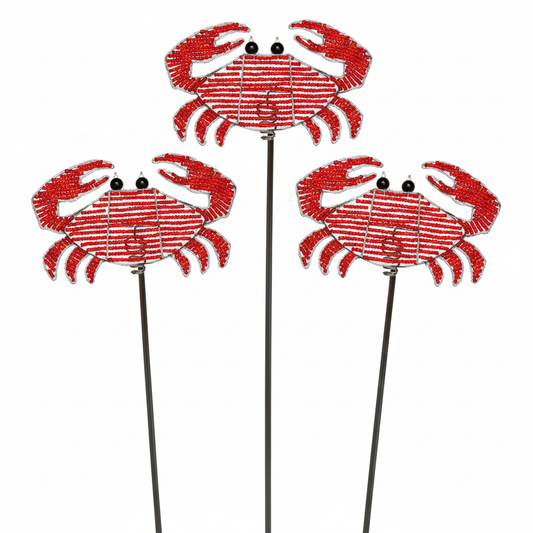 Crab Garden Stake (Set of 3)