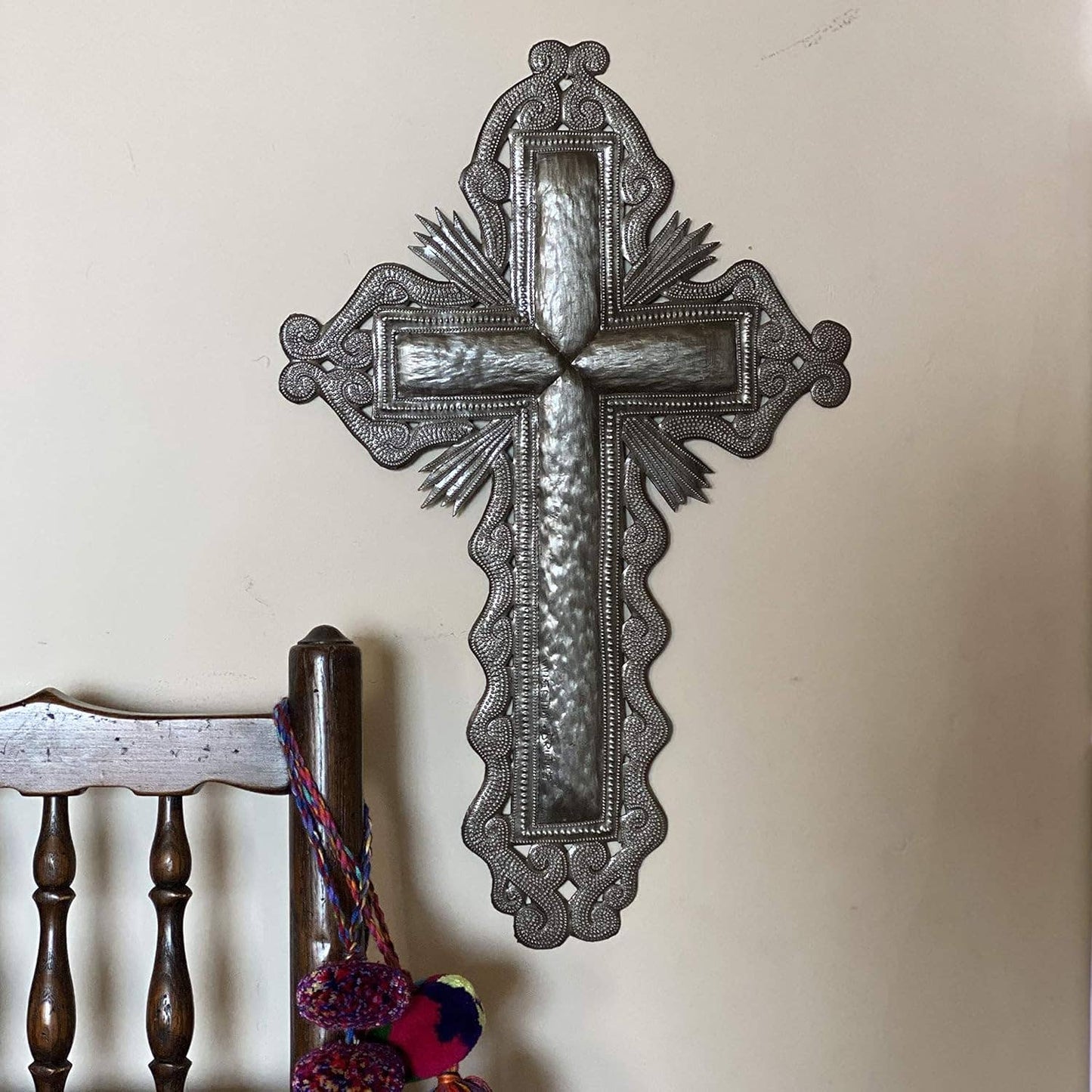 Wall Cross, Religious Collection Gifts, Handmade Upcycled