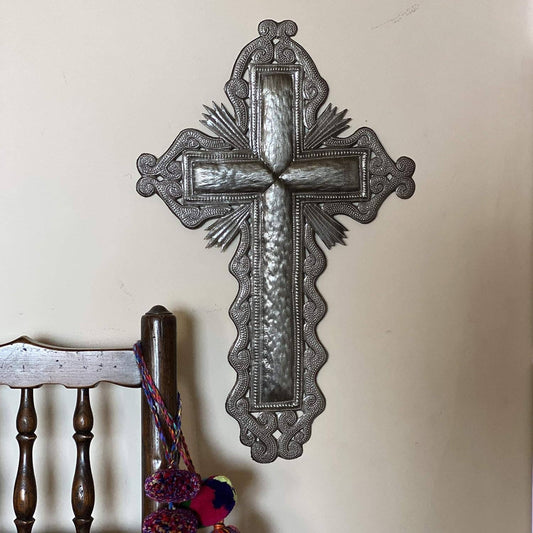 Wall Cross, Religious Collection Gifts, Handmade Upcycled