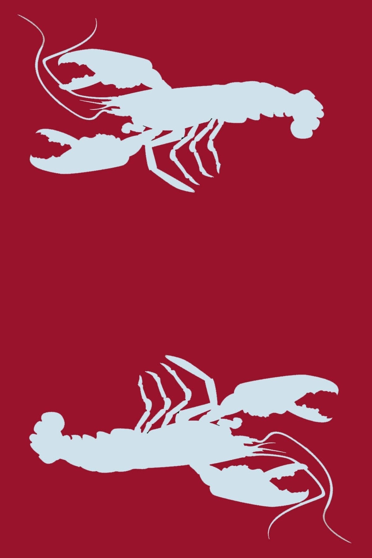 Double Lobster Red & Aqua