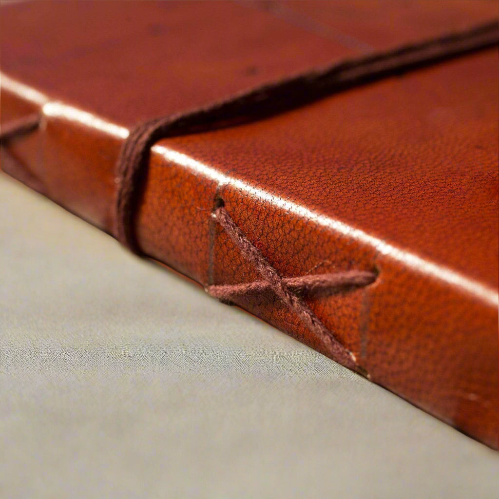 "No Limit To How Radiant" Leather Journal