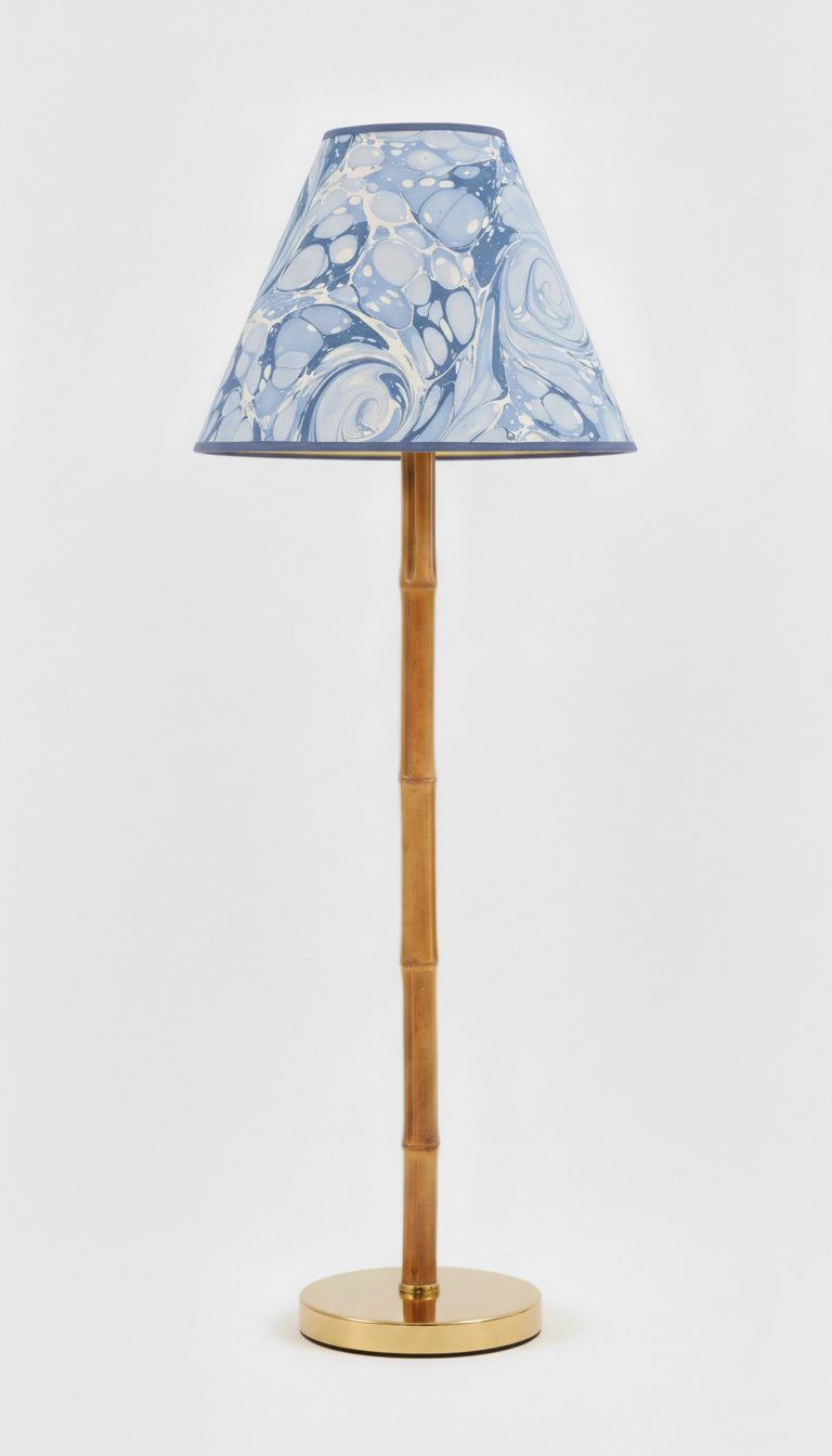 16" Empire Lampshade —  Hand-Marbled