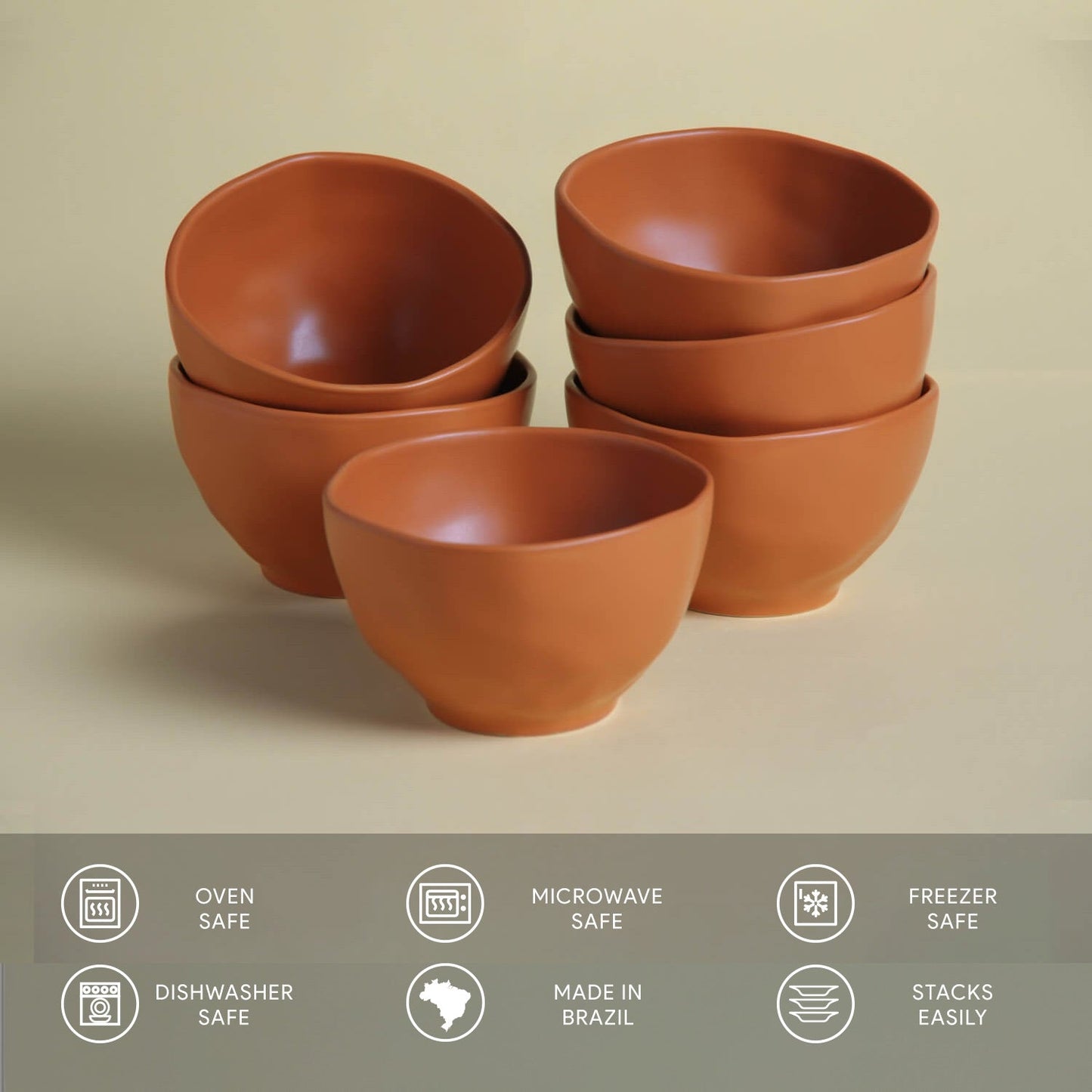 Organic Soup/Dessert Bowl Set of 6