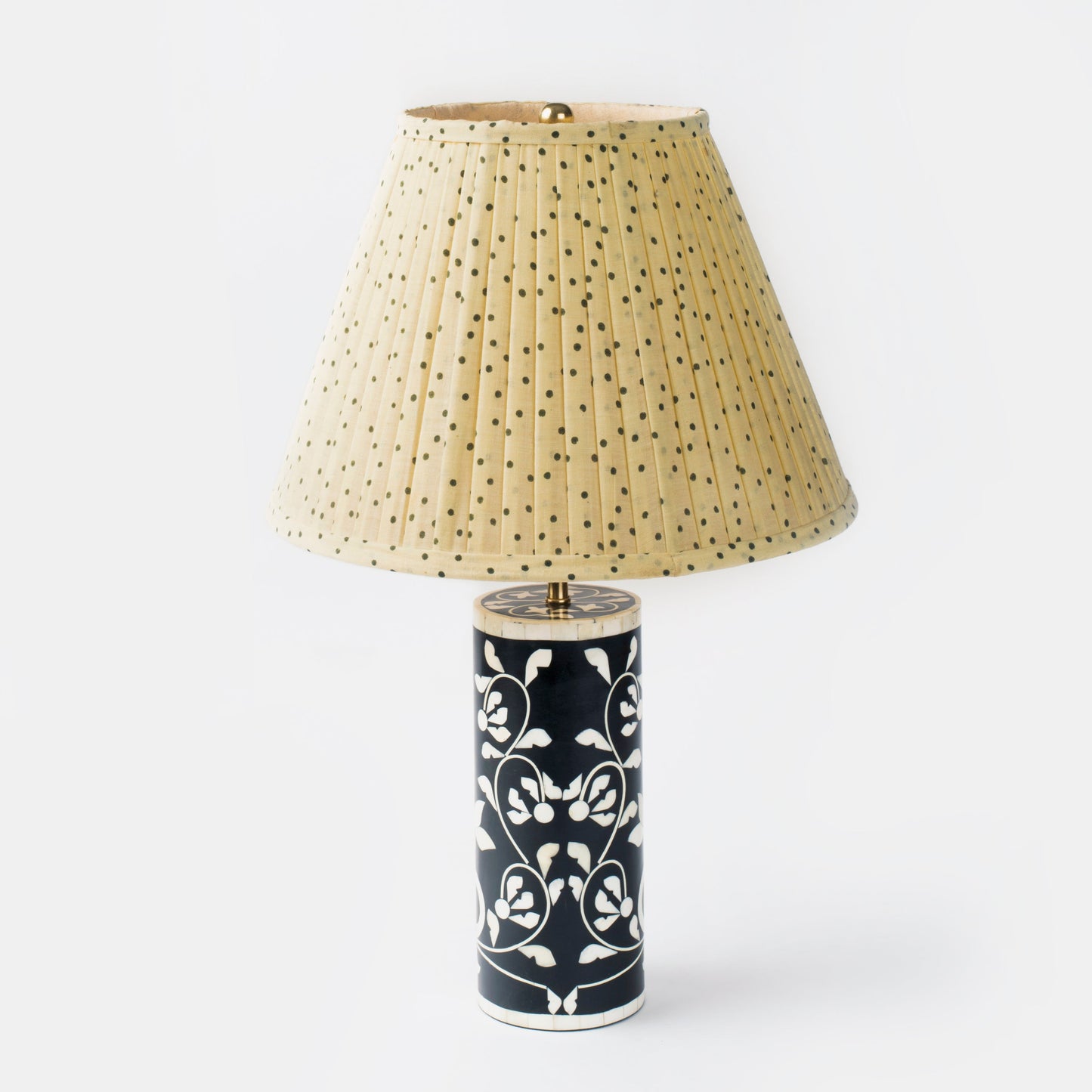 Floral Vines Bone Inlay Table Lamp Base