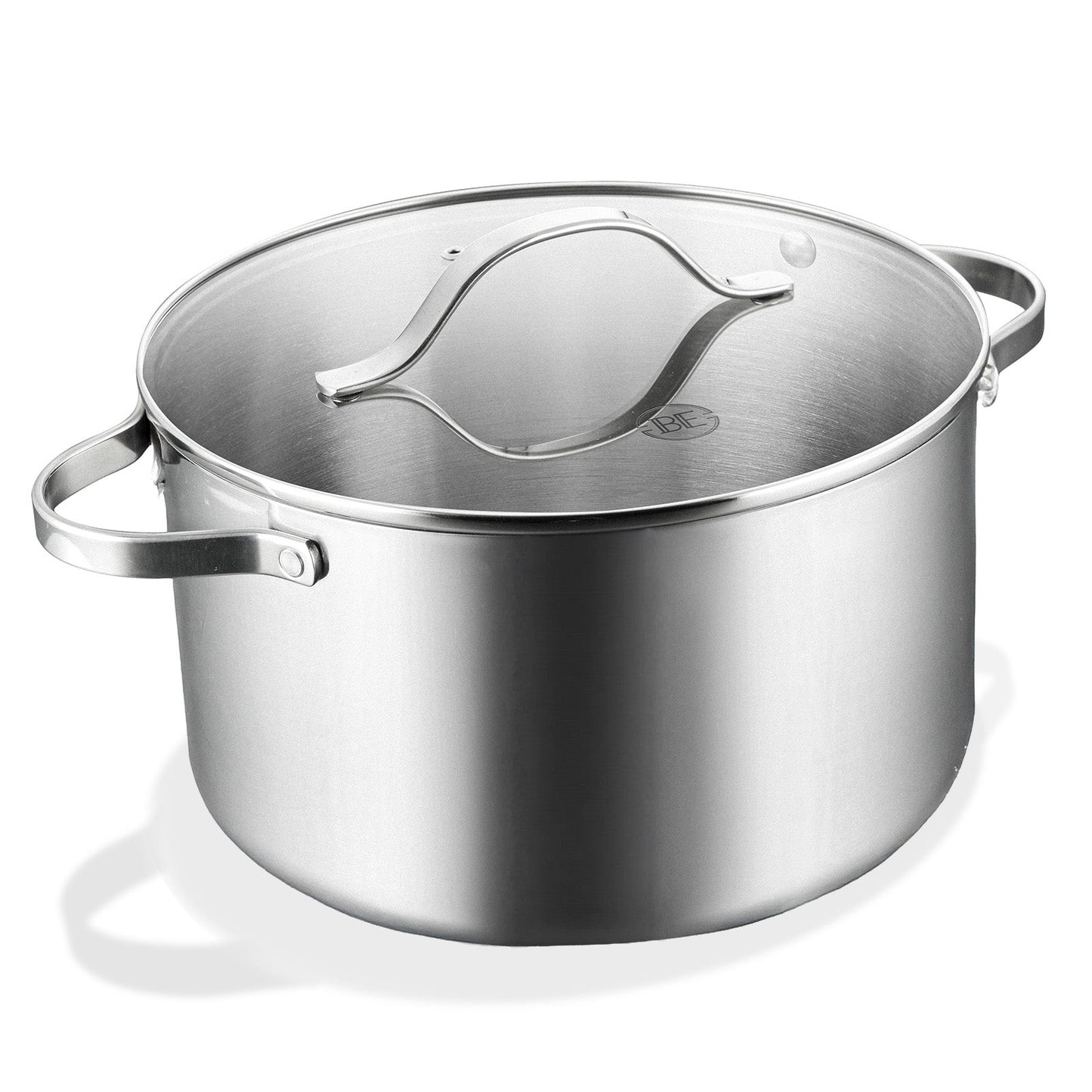BE | LIVING - Essential Series - 8 qt / 26 cm Stock Pot with lid - Triply Stainless Steel