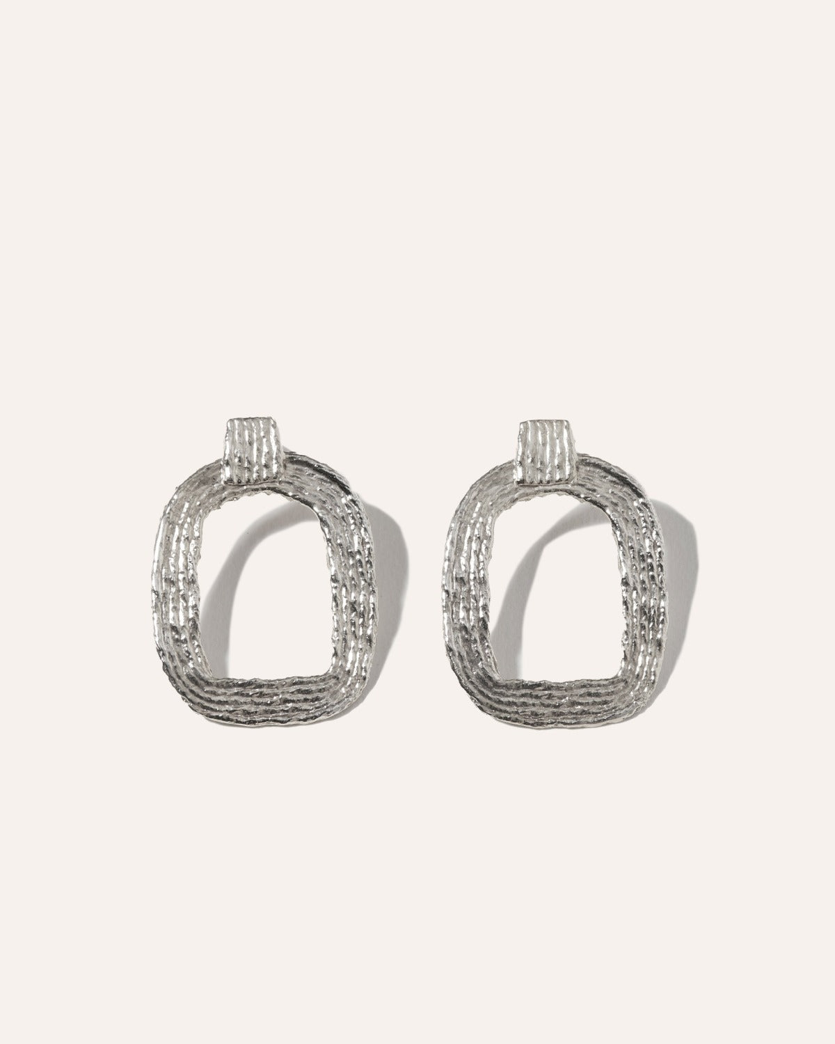Eva Hoop Earrings - Sterling Silver
