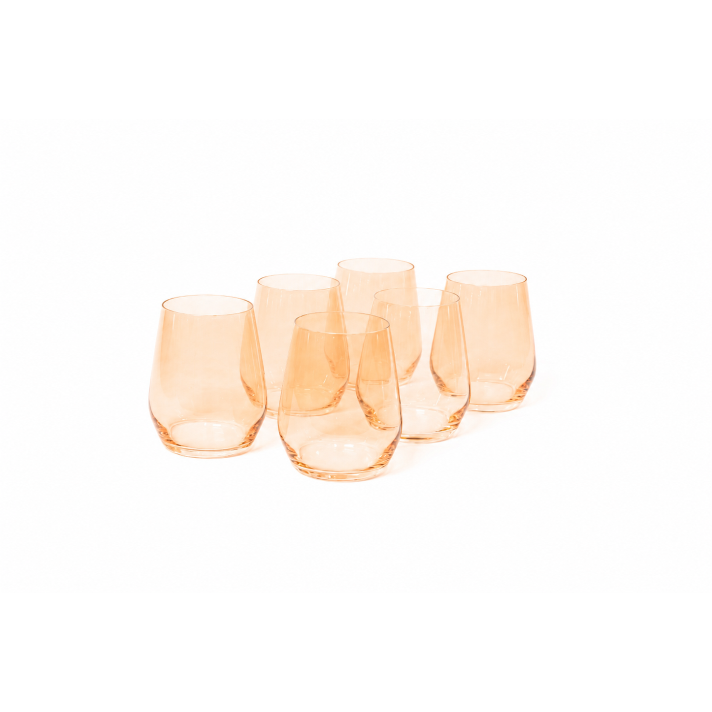 Creamsicle - Colored Wine Glass