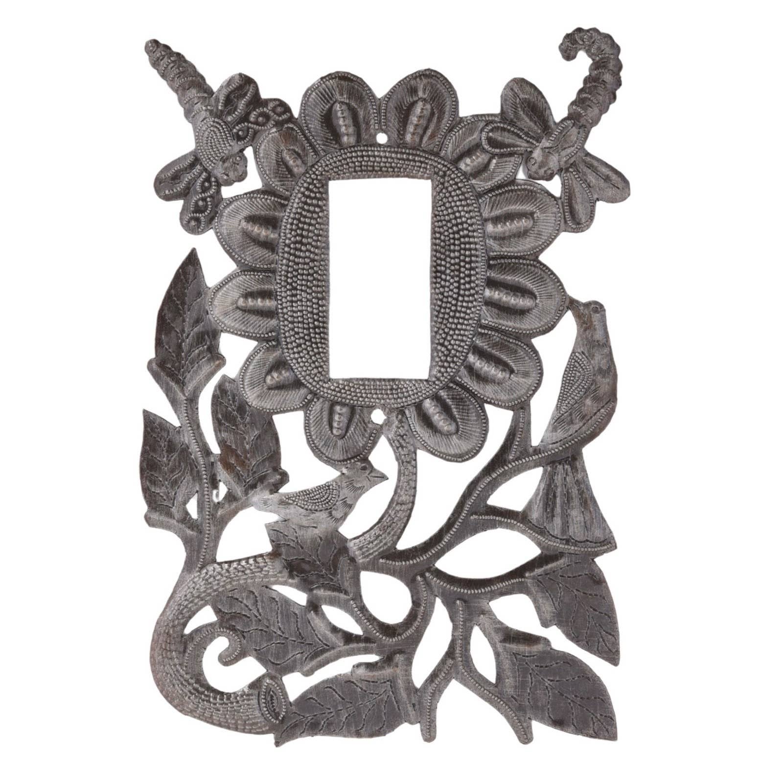 Rocker plate, Switch plate cover, Handmade with Dragonflies