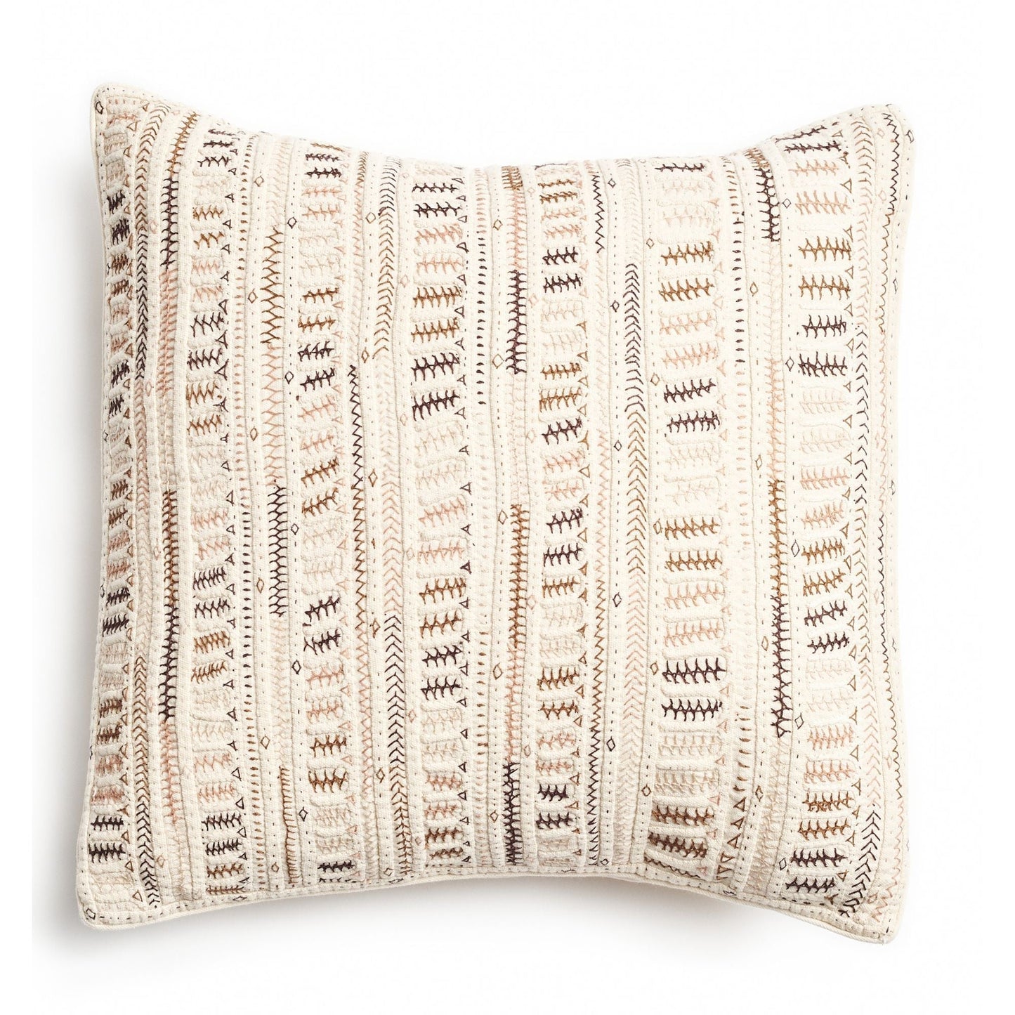 Dahli Coral Artisanal Hand Embroidered Pillow Cover