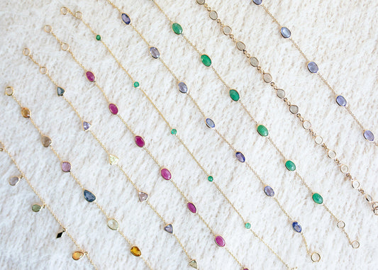 Lunar Glow Solid Gold 14k Bracelet