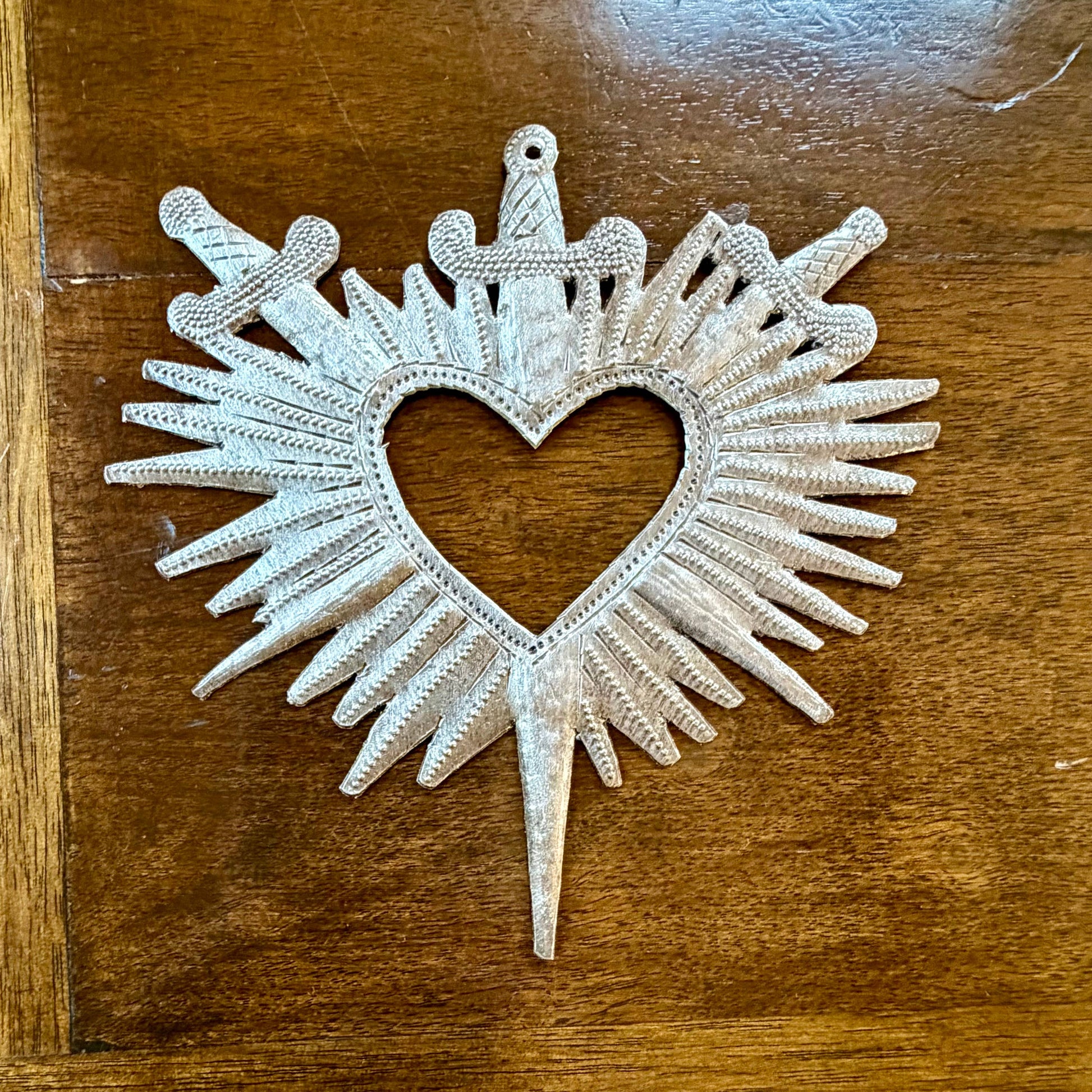Haiti Sacred Heart Wall Art Crossed Swords Fair Trade Metal