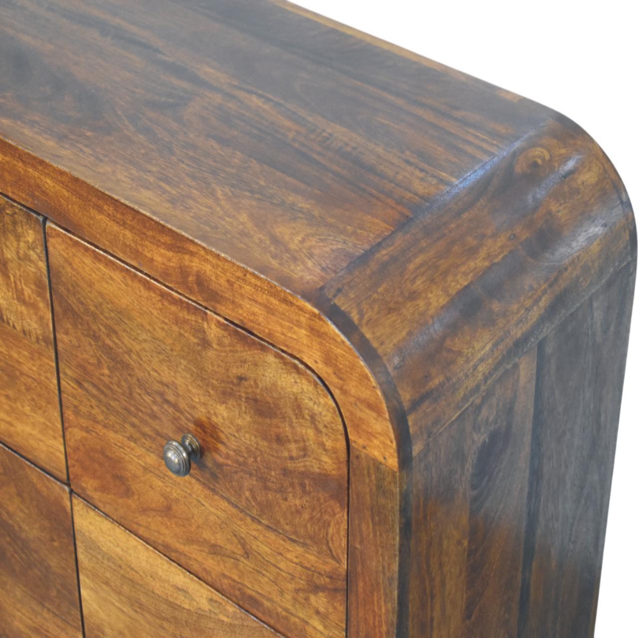 Solid Wood Darcy 3 over 3-Drawer Chest