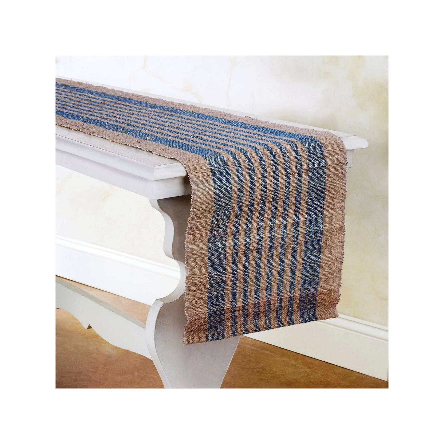 Banana Stem Fiber Table Runner | Handwoven | Fair Trade | Biscotti Strata
