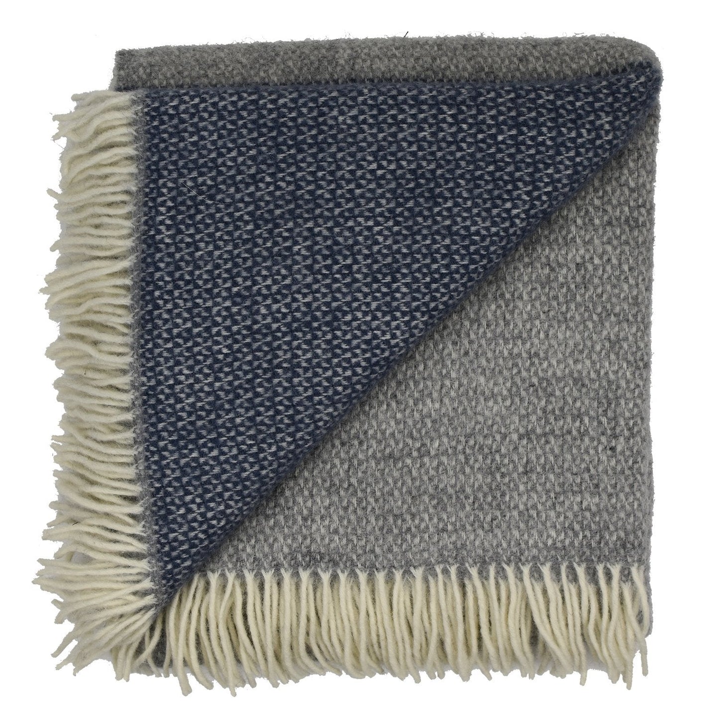 Prince of Scots Highland Tweed Estate Pure New Wool Throw ~ Slate ~