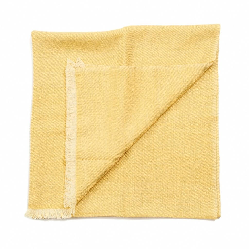 Dandelion Yellow Handloom Merino Light Weight Throw