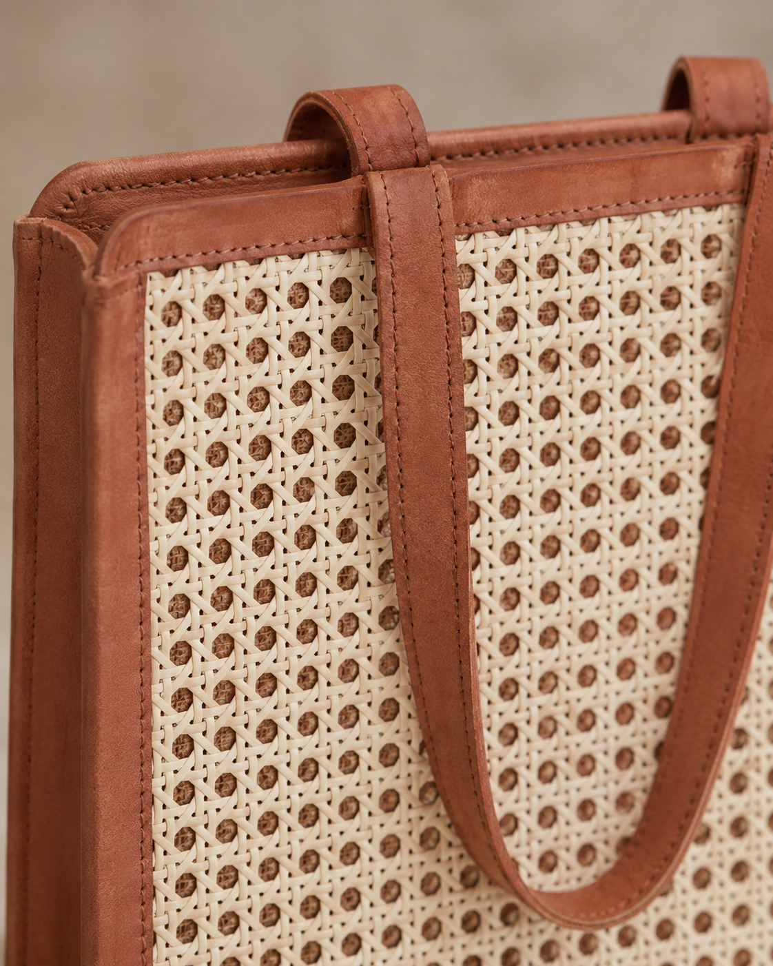 Raja Leather and Cane Laptop Bags