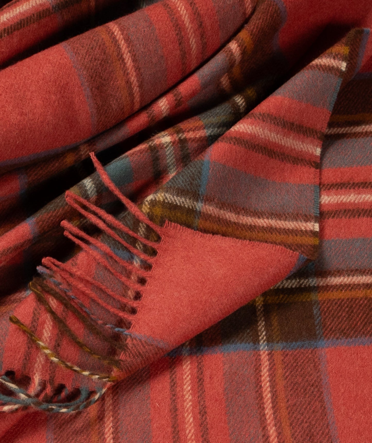 Prince of Scots Merino Wool Throw - Antique Royal Stewart
