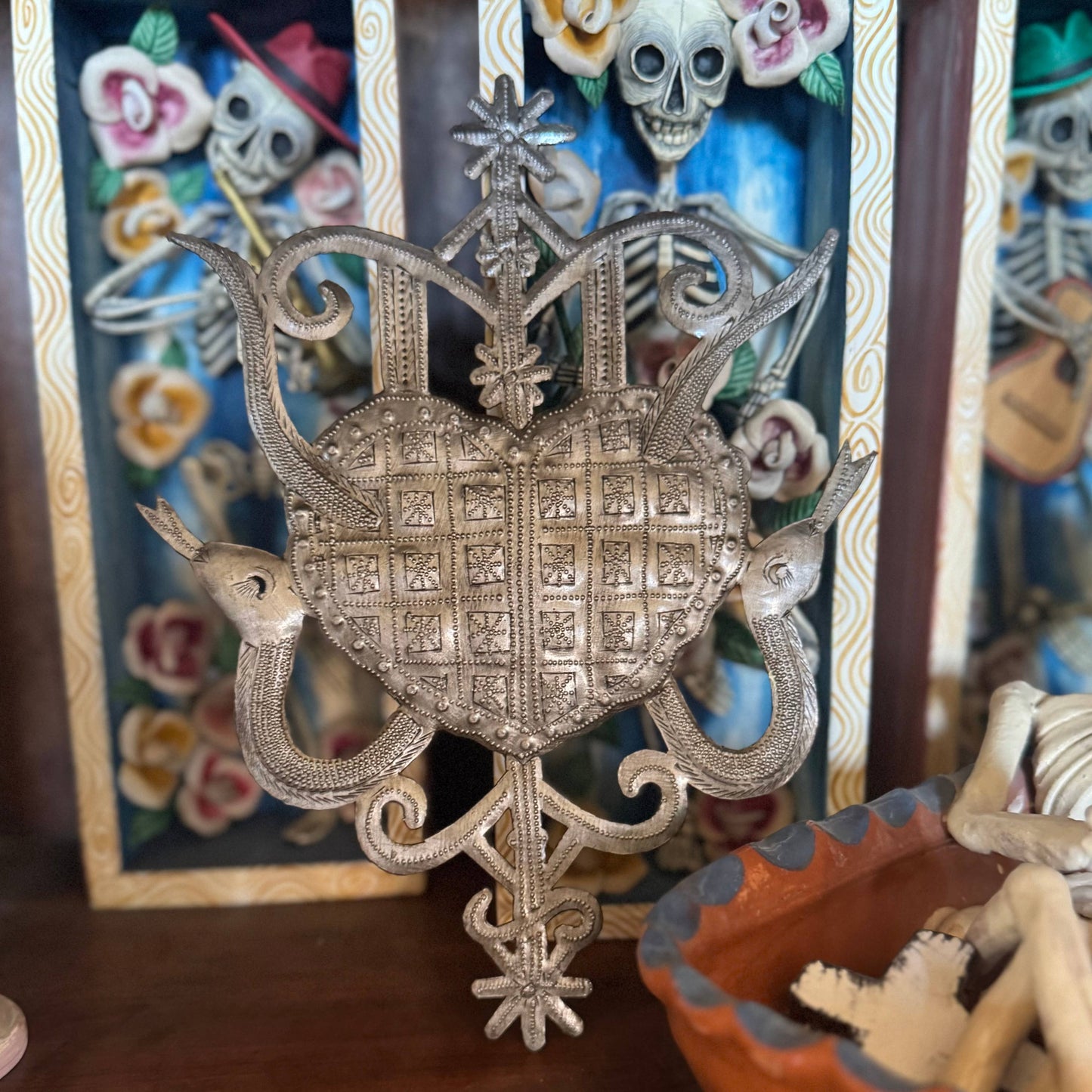 Erzulie Freda and Dambla  Veve Haitian Art | Fair Trade