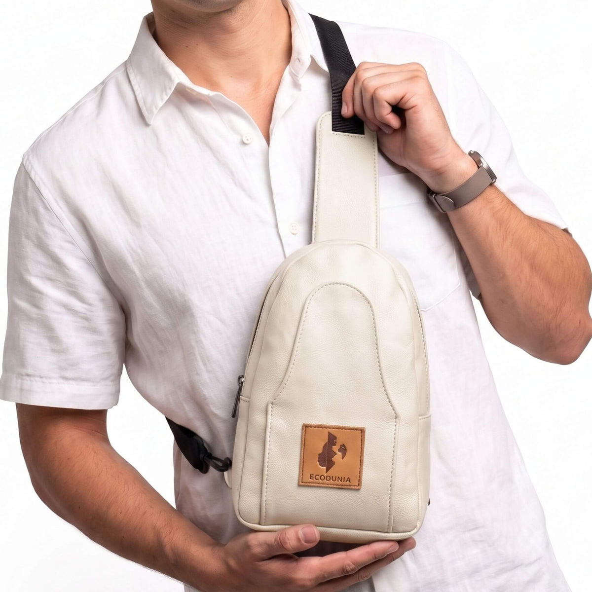 Vegan Leather Sling Bag for Women | Buru Small Crossbody Bag for Men