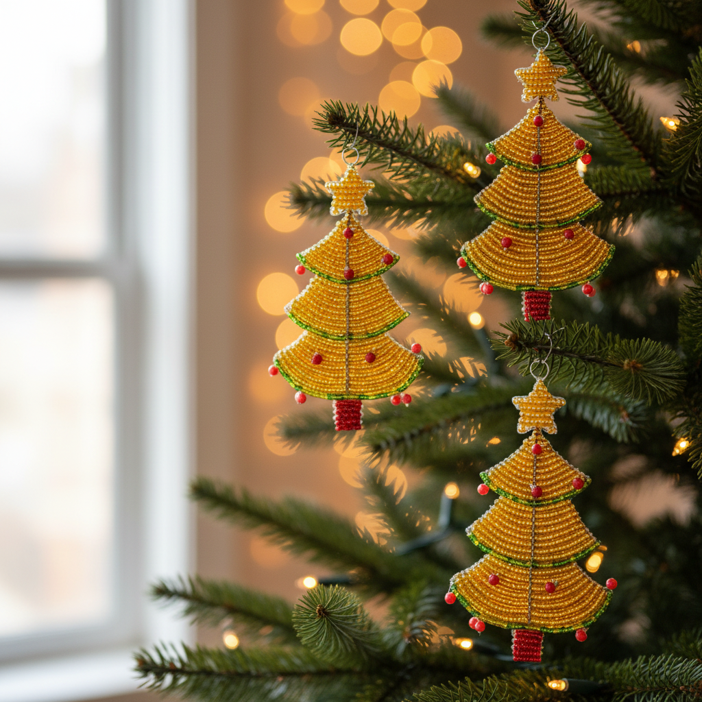 Christmas Tree With Star Ornament (Set of 3)