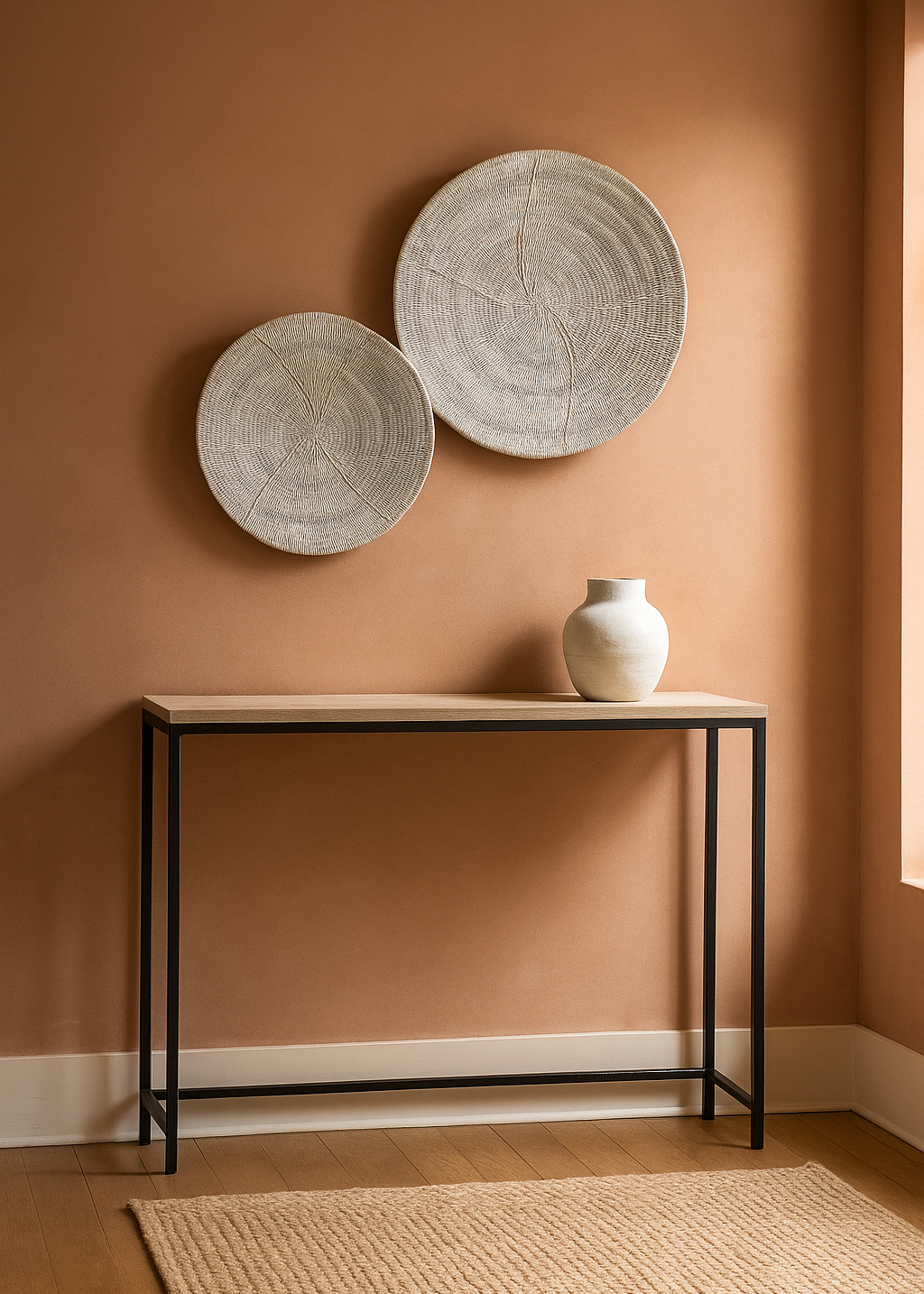 White Washed Makenge Basket