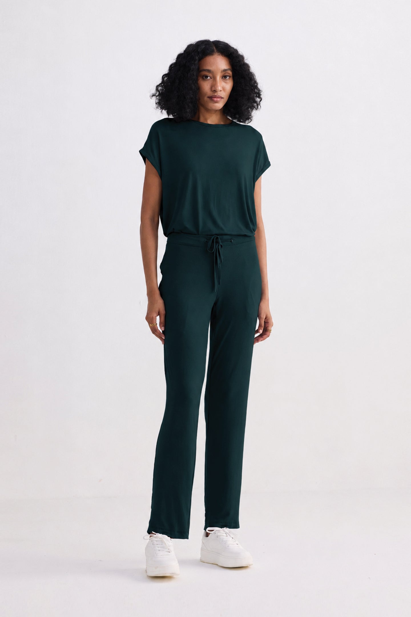 Relaxed Tee Set in Teal
