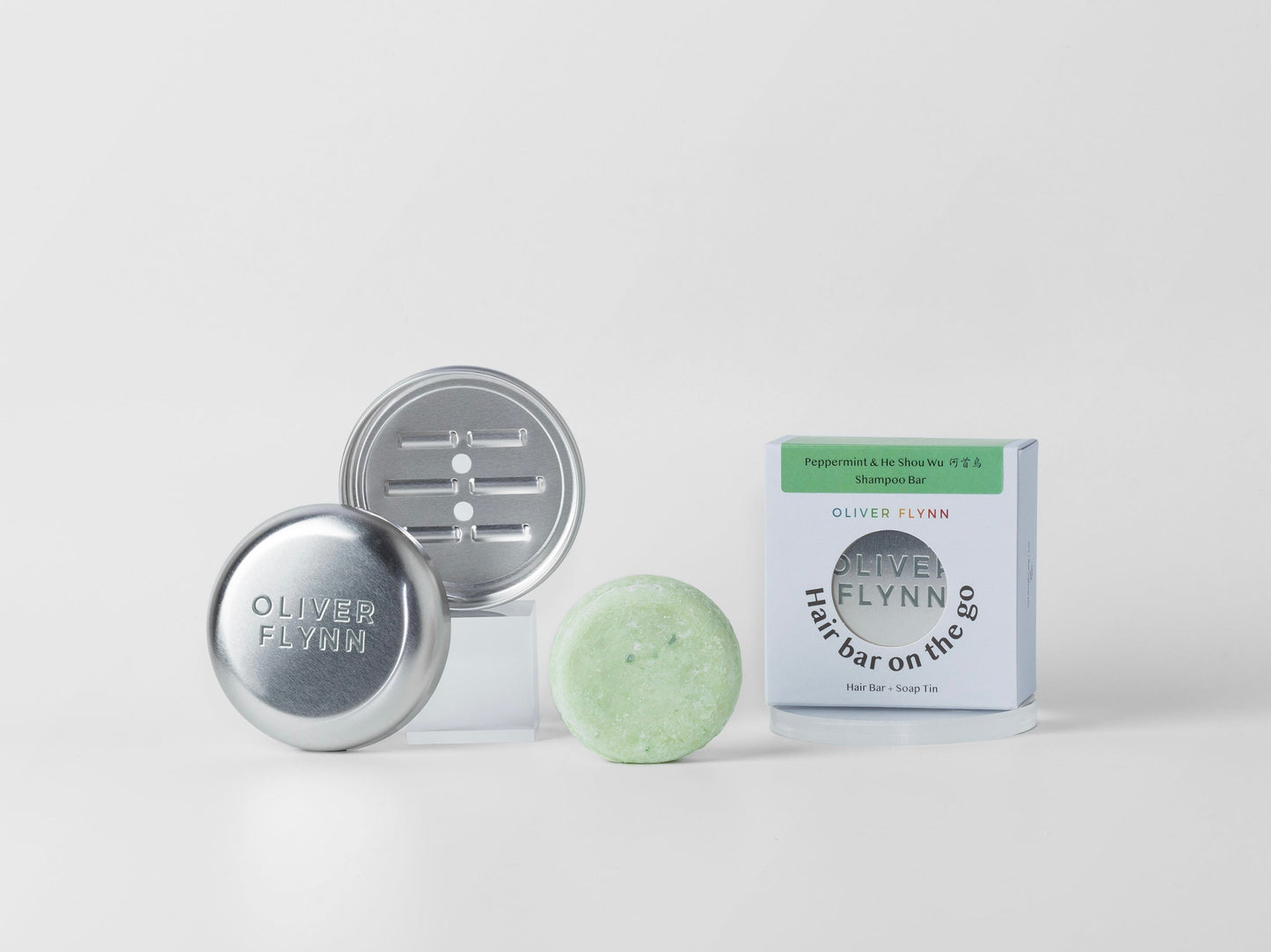 Peppermint Shampoo Bar and Conditioner Bar Travel Bundle