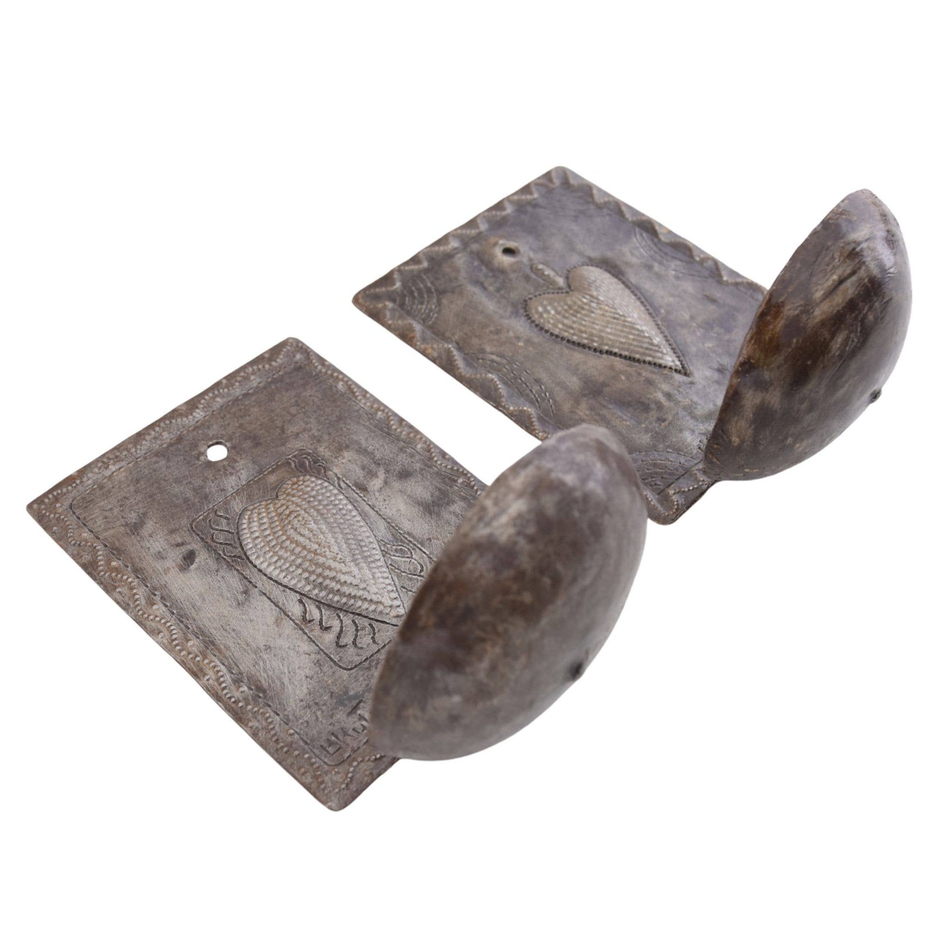 Haitian Metal Wall Sconce Candle Holders – Set of 2 – Heart