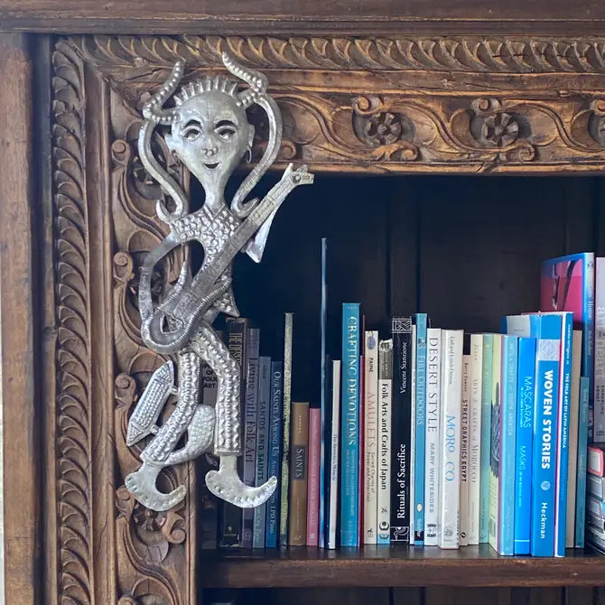 Boy with Guitar, Haitian Fair Trade, Metal Wall Art 6