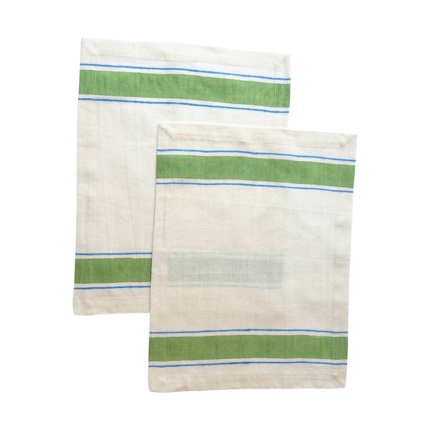 Leher Linen Placemats - Green (Set of 2)