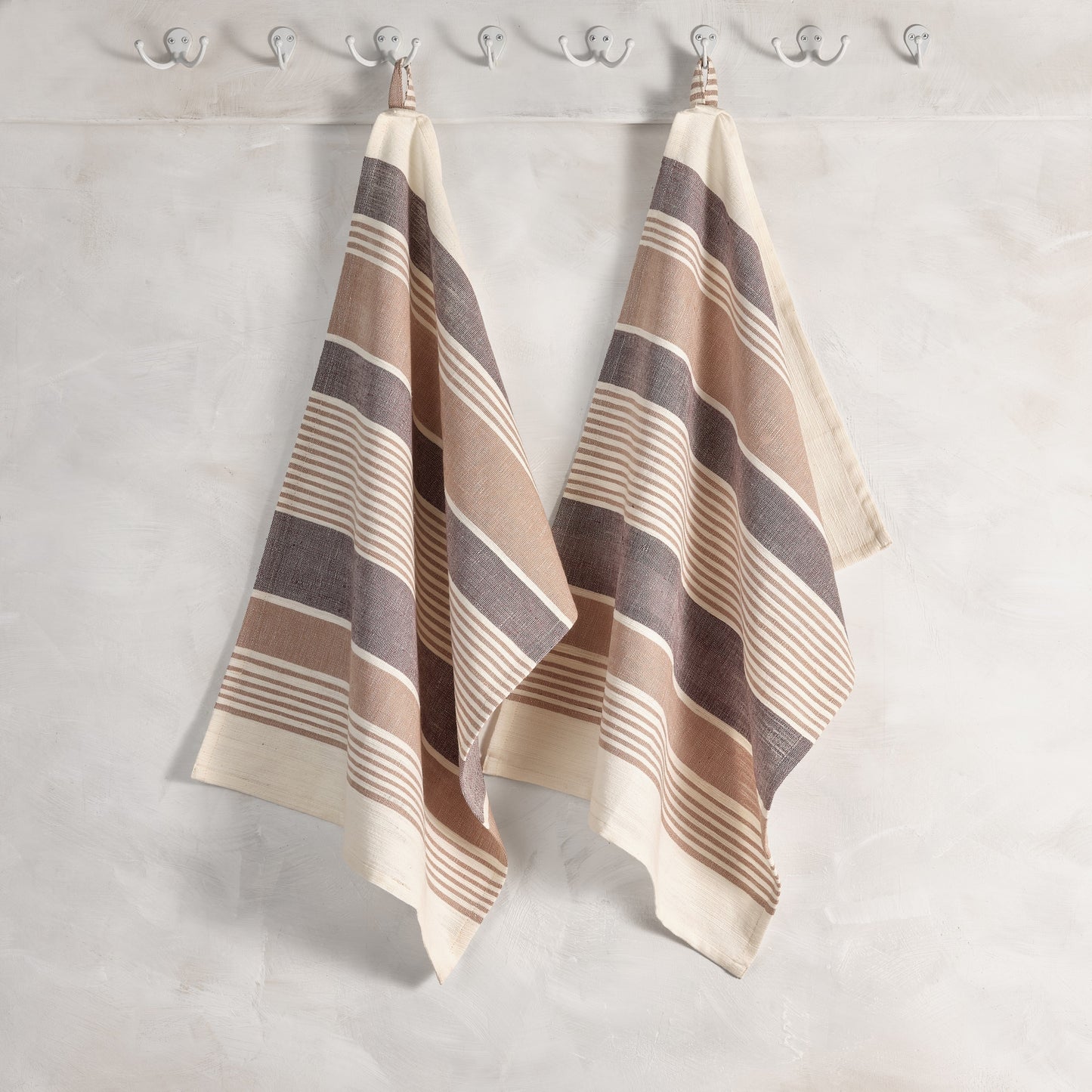Handwoven Cotton Kitchen Towels | 27″ × 19″ | Set of 2 | Fair Trade | ELORA