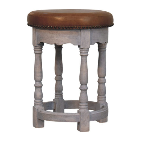Artisan Furniture Solid Wood Rustic Charm Stool