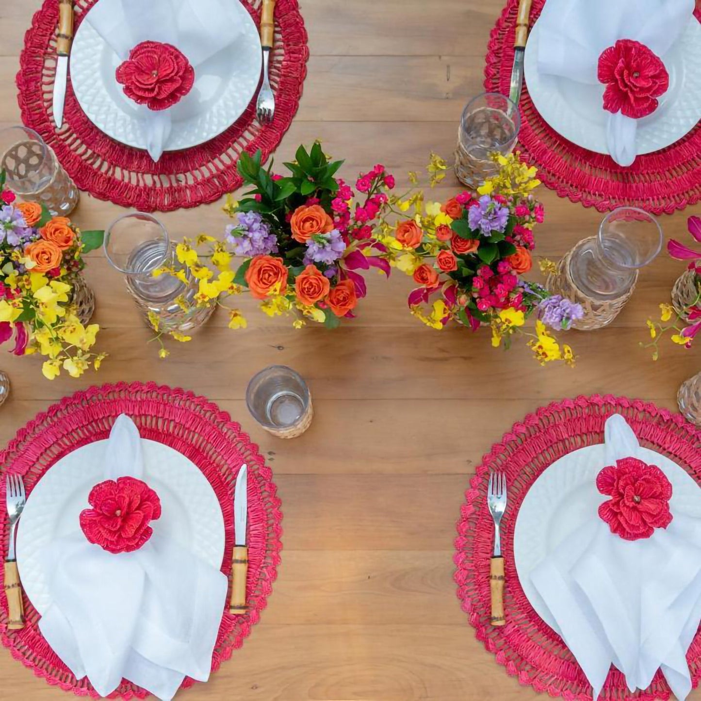 S/4 Buriti Flower Napkin Ring
