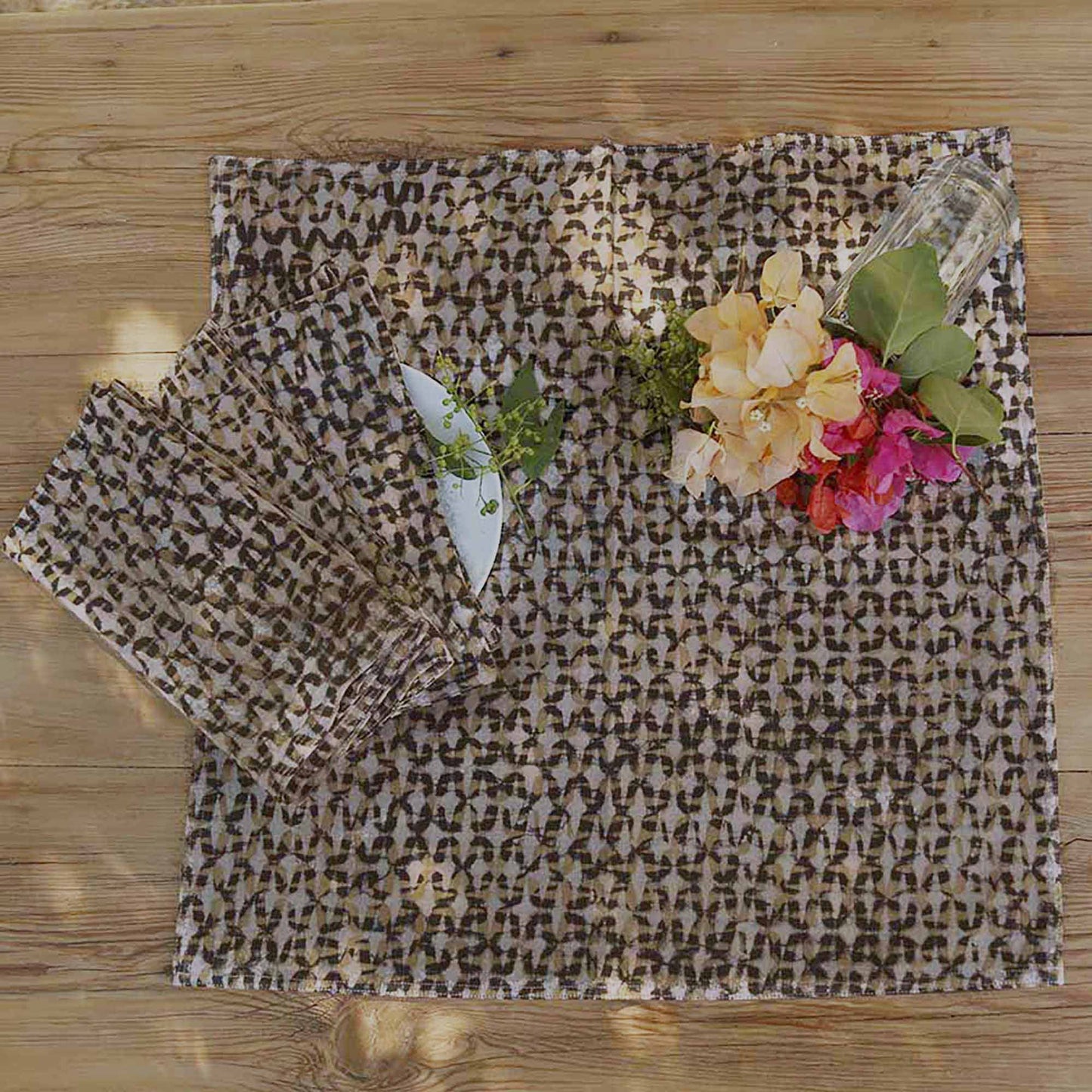 Boho Block Print Napkins (Set of 4) - Sparrow