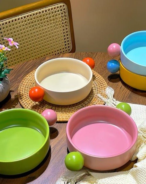 Small Gelato Serving Bowl - Cute Dopamine Whimsical Ceramic Dinnerware