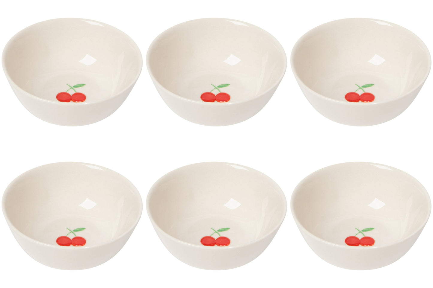 Set of 6 Bowl Petite Motif Cherry