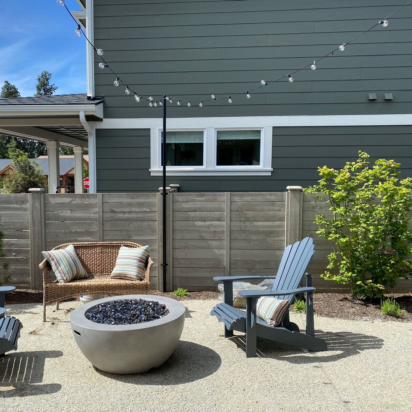 String Light Pole Stand With Brackets
