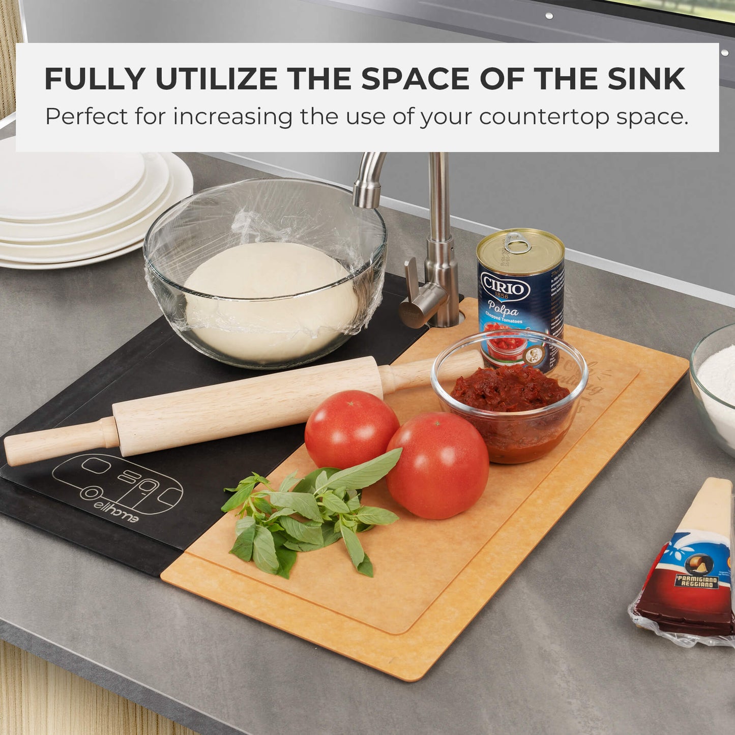 Camper Series Airstream Flying Cloud Multi Functional RV Sink Cover & Cutting Board