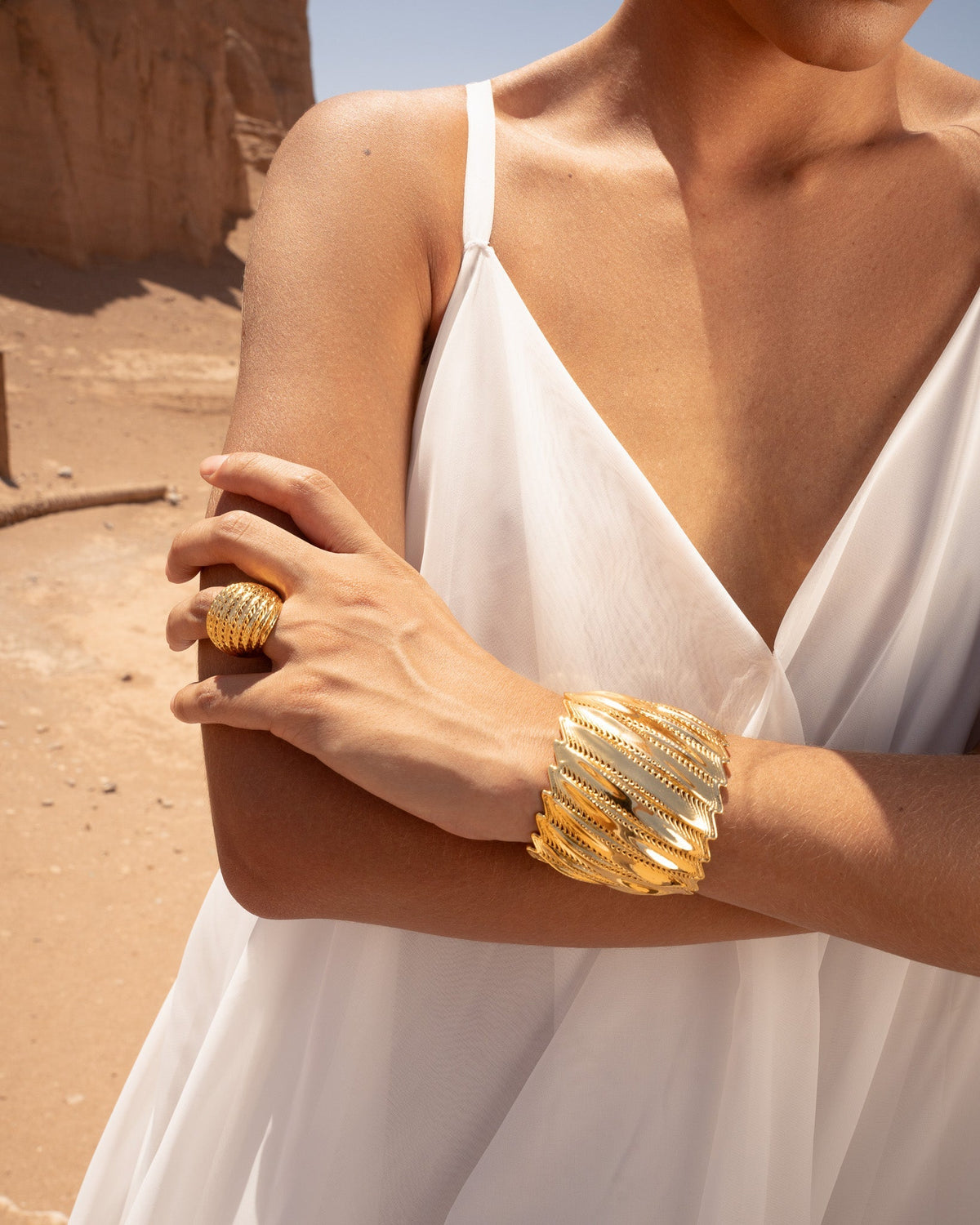 Flow Edgy Cuff Bracelet